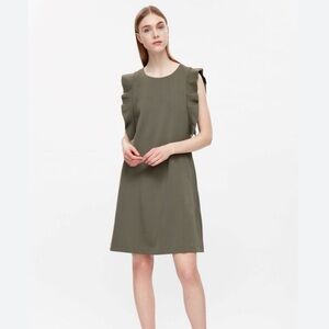 COS Ruffle Sleeve Dress - Size S
